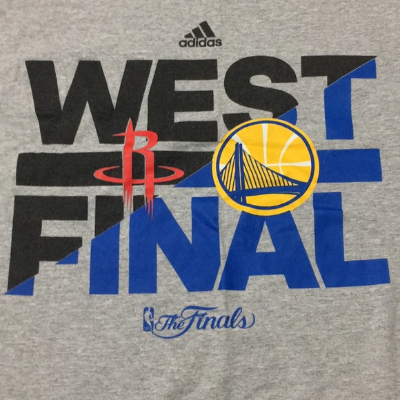 Men's Adidas Houston Rockets & Golden State Shirt - Picture 2 of 4